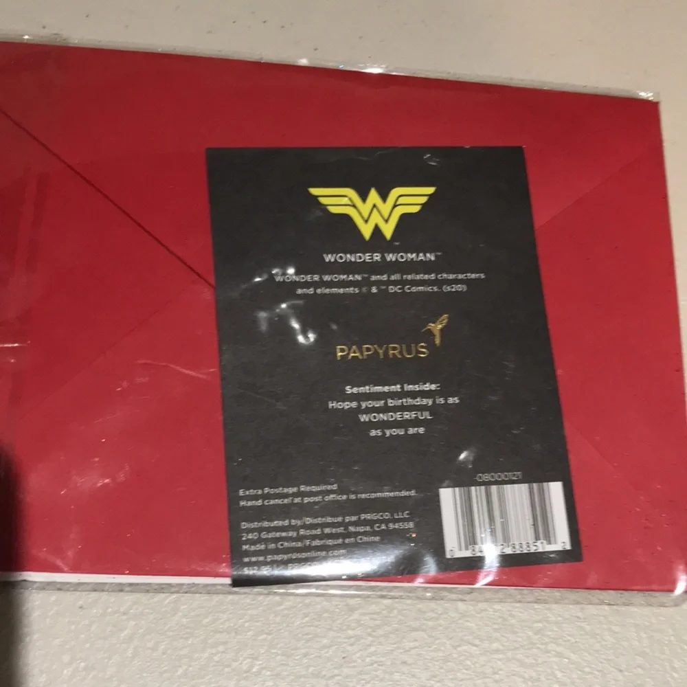 NWT Harry Potter and Wonder Women Happy Birthday Greeting Cards